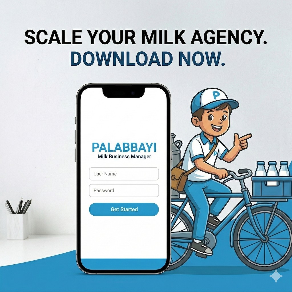 Scale your milk agency – Download Palabbayi milk delivery app now.
