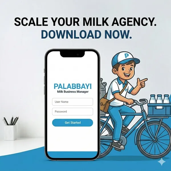 Scale your milk agency – Download Palabbayi milk delivery app now.